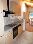 Küche in Ferienwohnung Dach der Alpen