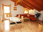Wohnzimmer in Ferienwohnung Dach der Alpen
